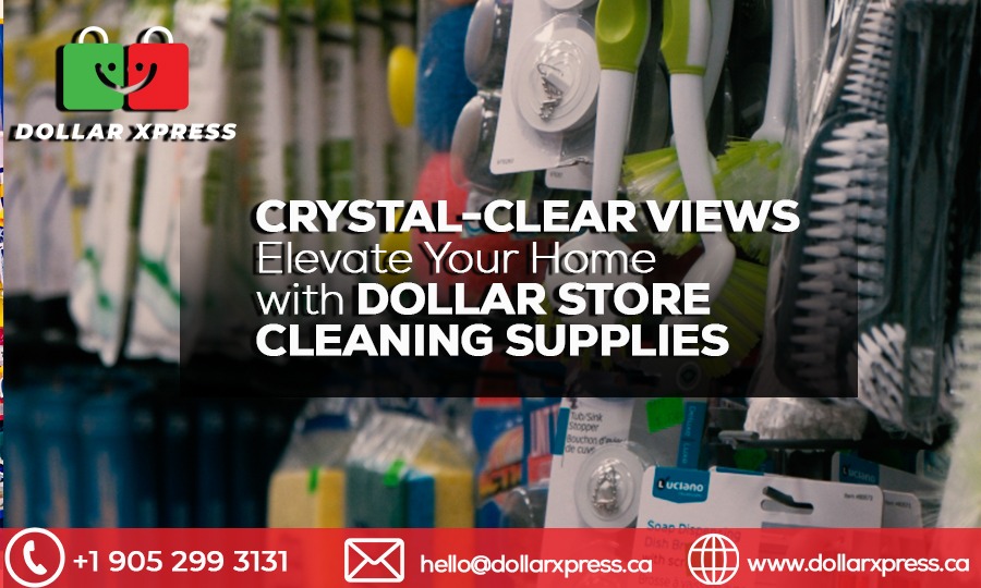 Crystal-Clear Views Elevate Your Home with Dollar Store Cleaning Supplies